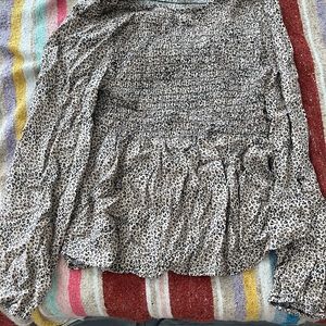 cheetah print blouse